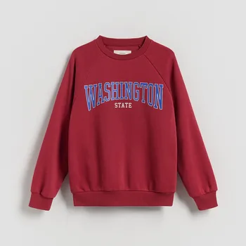 Chlapecká mikina Reserved - Mikina s nápisy - červená - 901FJ-33X - 901FJ-33X-146