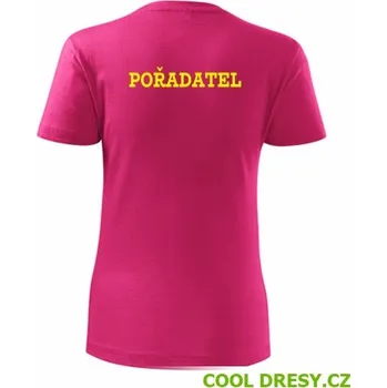 Dámské oblečení Dámské tričko pořadatel - Barva: purpurová, Velikost XL