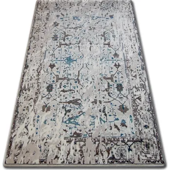 Koberec Kusový koberec AKRYLOVÝ TALAS 0309 Bílý/Modrý, velikost 80x150