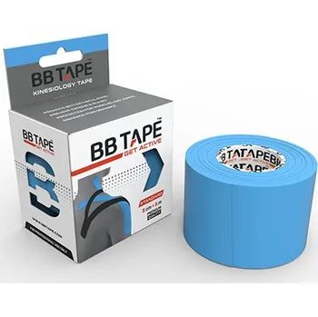Tejpovací páska Kineziologický tejp BB Tape - 5 m x 5 cm Barva: modrá