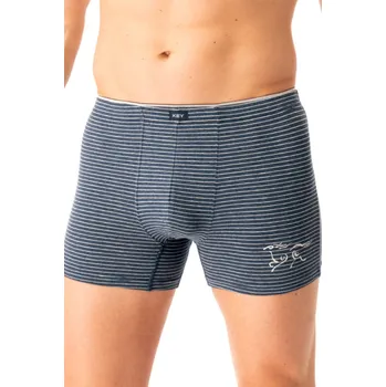 Boxerky PÁNSKÉ BOXERKY MXH 354 B25 tmavě modrá L