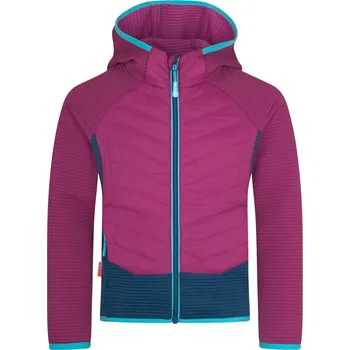 Chlapecká mikina TROLLKIDS DĚTSKÁ HYBRIDNÍ MIKINA TROLLKIDS, SIRDAL, BRIGHT BERRY / MADEIRA BLUE / LAGOON BLUE Velikost: 128