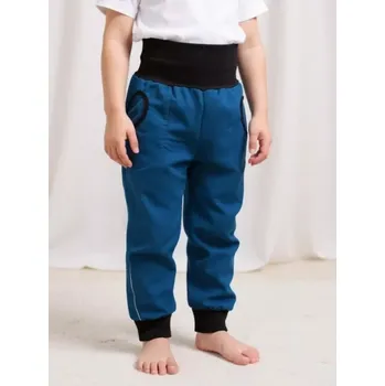 Chlapecké kalhoty JOŽÁNEK Dětské softshellové kalhoty, petrolejové