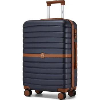 Cestovní kufr ABS+PC s pruhovaným vzorem Kono - 62 L - navy