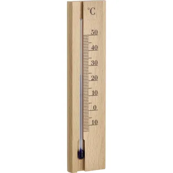 TFA Dostmann TFA 12.1032.05 | Nástěnný teploměr pokojový | natural | bukové dřevo