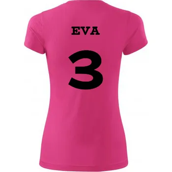 Dámský volejbalový dres se jménem - Barva: purpurová, Velikost XXL