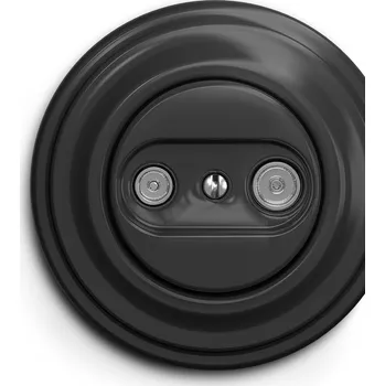 Elektrická zásuvka Kliklap účastnická zásuvka, Barva: Antracit Konfigurace: Koncová, Rámeček: Krajní Antracit