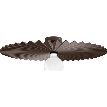 Nástěnné svítidlo Linea Light CA024ADBEZZ Doge_S, moderní hnědé stropní/nástěnné svítidlo, 1x22W E27, průměr 58,4cm