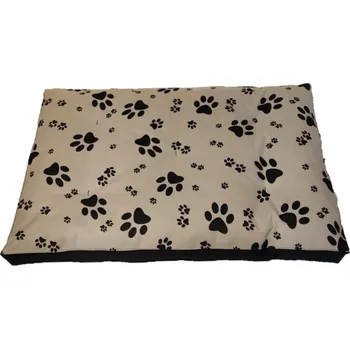 Pelíšek pro psa Matrace pro psa - béžová s tlapkami II. - 90x60 cm