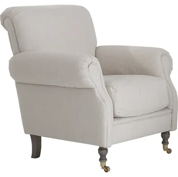 Křeslo Solenzara Sametové křeslo Winston NC-7234 Vyberte si ze sametů: TJ-156 Tmavé Taupe, Povrchová úprava nohou: Graywash M Beech P824A