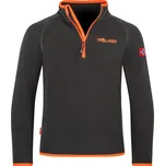 MIKINA TROLLKIDS NORDLAND, BLACK / FLAME ORANGE Velikost: 104