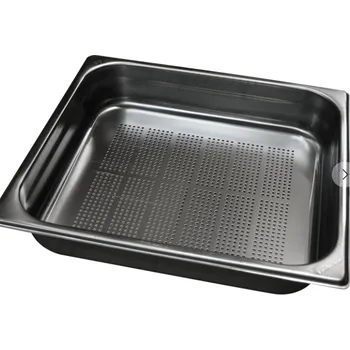 Gastronádoba nerezová děrovaná GN 2/1 s úchyty 650 x 530 mm, hloubka: 65 mm