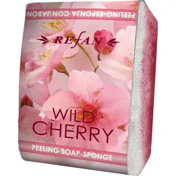 REFAN DIVOKÁ TŘEŠEŇ peelingová houba s mýdlem 75 g