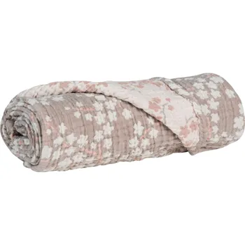 Dětská deka Růžová mušelínová dětská deka Quax Natural 110 x 90 cm