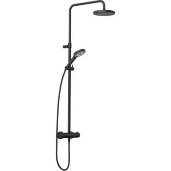 Vodovodní baterie Kludi Dive Sprchový set s termostatem, průměr 20 cm, 3 proudy, matná černá