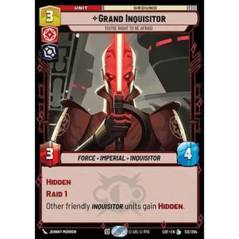 Sběratelská karetní hra Grand Inquisitor 132/264 - Legends of the Force Typ karty: Standard