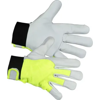 Dílna Rukavice Strend Pro Marvic High Vision, textil/koža s reflexnými prvkami, veľkosť 11/XXL, blister