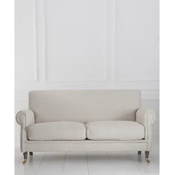 Pohovka Solenzara Sametová pohovka Winston Three Seater180 cm NC-7204 Vyberte si ze sametů: EP-035, Povrchová úprava nohou: Graywash D Oak P885A