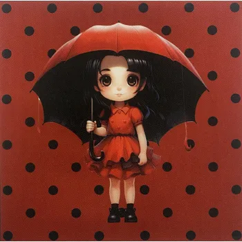 Panel kočárkovina - Holčička s deštníkem - MLP-022 Velikost: 20x20cm