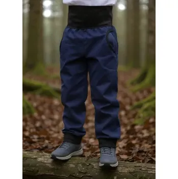 Chlapecké kalhoty JOŽÁNEK Dětské softshellové kalhoty, tmavě modré