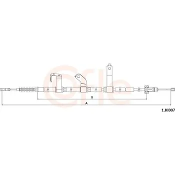 Autodíl Lanovod parkovací brzdy COFLE 92.1.KI007