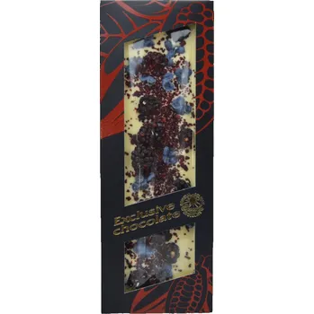 Cukrovinka Čokoláda bílá s ostružinami, višněmi a šeříkem - Severka 120g