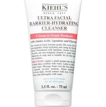 Přípravek na čištění pleti a oči Kiehl's Ultra Facial Barrier-Hydrating Cleanser čisticí gel 75 ml