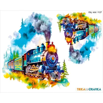 Textilie k potisku Lokomotiva – nažehlovačka 14x11cm