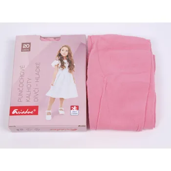 Dívčí oblečení punčocháče Ariadne punčochové kalhoty RŮŽOVÉ 20 den velikost oblečení - děti: 130