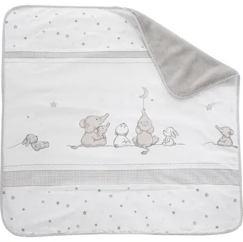Dětská deka Bílá/šedá dětská deka z mikroplyše 80x80 cm Sternenzauber – Roba ID_1786578