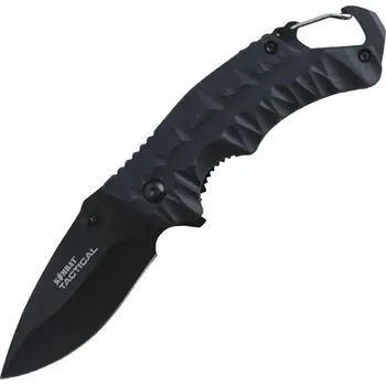 Bojový nůž KOMBAT nůž zavírací ELITE GATOR s karabinou ČERNÝ