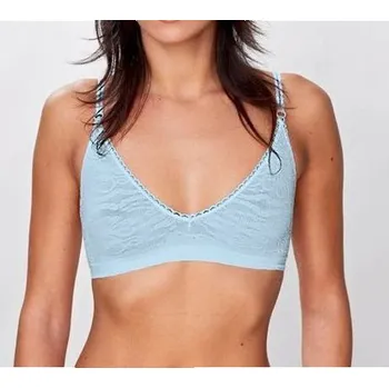 Podprsenka AXIRYA - Bezešvá podprsenka z kolekce SOSPIRO - azurová/L/XL