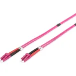 Digitus DK-2533-02-4 Fiber Optic Patch Cord, LC to LC, Multimode OM4 - 50/125 µ, Duplex, 2m