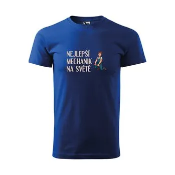 Pánské tričko Tričko s potiskem Nejlepší mechanik na světě: modré 4XL
