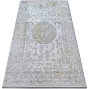 Koberec Kusový koberec AKRYLOVÝ VALENCIA 2328 Světle šedý/Zelený, velikost 80x150