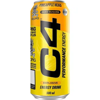 Energetický nápoj Cellucor C4 Explosive Energy Drink (500 ml, Pineapple Head)
