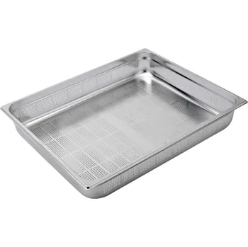 Gastronádoba nerezová děrovaná GN 2/1 650 x 530 mm, hloubka: 100 mm