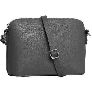 Kabelka Dámská kožená kabelka crossbody 5232 šedá, MAXFLY
