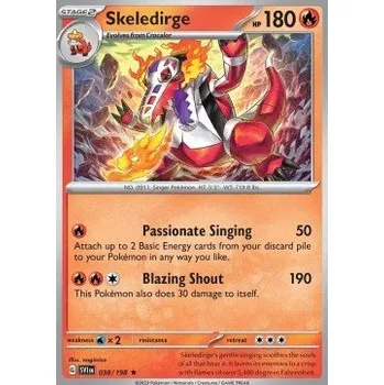 Karetní hra Pokémon SV1en 038/198 Skeledirge - Scarlet & Violet Stav: Near Mint, Verze: REVERSE HOLO