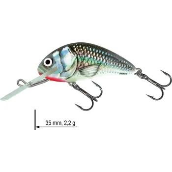 Umělá nástraha Wobler Hornet SALMO 3,5 cm - Color: HOLOGRAPHIC GREY SHINER