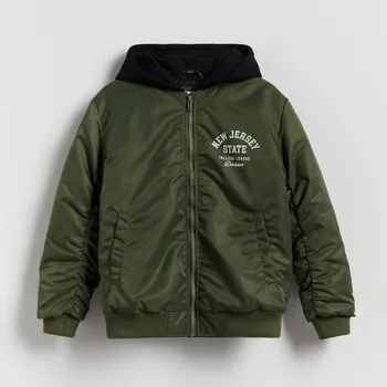 Reserved - Oversize bunda bomberka - olivová - PC918-91X - PC918-91X-158