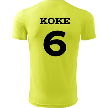 Dres Koke - Barva: neonově žlutá, Velikost L