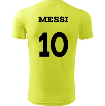 Sport Dres Messi - Barva: neonově žlutá, Velikost XL