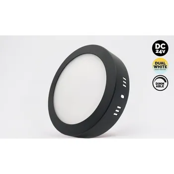 LED panel Kama Lights® Přisazený LED panel 24V Dual White PLP300R 24W Barva: Bílá Barva: Černá