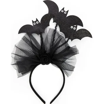 Čelenka na Halloween - Netopýři 34x22 cm