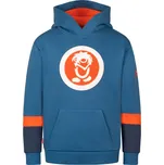 DĚTSKÁ MIKINA TROLLKIDS SWEATER XT, NORDIC BLUE / FLAME ORANGE / MYSTIC BLUE Velikost: 98