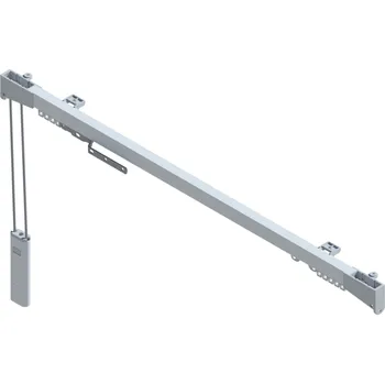 Puškohled Jednokolejnice s ovládáním Barva: SE-šedá, Délka: 550 cm, montáž: montáž na stěnu