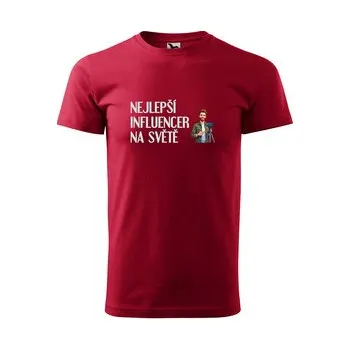 Pánská móda Tričko s potiskem Nejlepší influencer na světě: červené 3XL