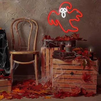 Dekorativní svítidlo Dekorativní LED neon Duch červený