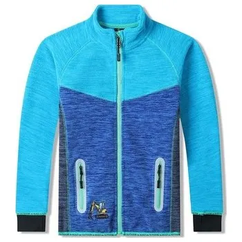 Chlapecká mikina CHLAPECKÉ MIKINY Z FLEECU BM5613 - POHODLÍ DO CHLADNÝCH DNÍ VELIKOSTI 98-128 Velikost: 122, Barva: Tyrkys/modrá